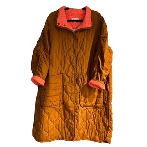 Quilted LOU & GREY Womens Quilted REVERSIBLE Trench Coat XXL The Loft NWT